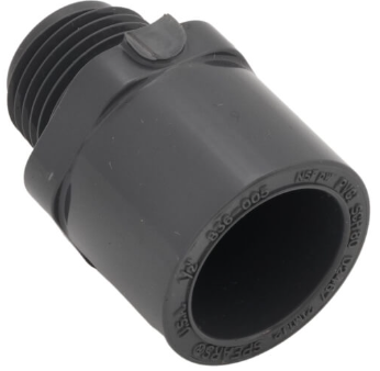 Schedule 80 PVC Male Adapter (MIPT x SOC)