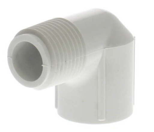 Schedule 40 PVC 90° Street Elbow (MPT x FPT)