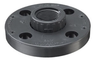 Schedule 80 PVC Van Stone Flange w/ PVC Ring (FIPT)
