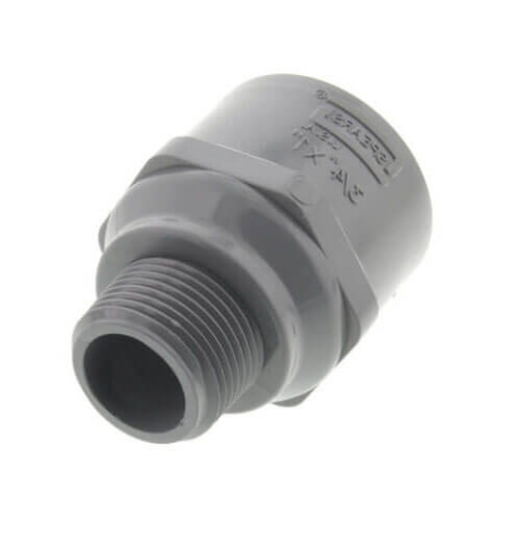 Schedule 80 CPVC Reducing Male Adapter (MPT x SOC)