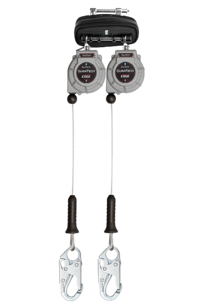 FallTech 9" Twin Leading Edge Cable SRL w/ Steel Snap Hooks