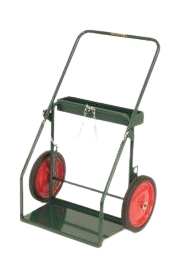 Radnor 2 Cylinder Cart w/Semi-Pneumatic Wheels and Continuous Handle