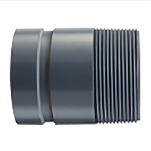 Schedule 80 PVC Nipple (Threaded x Groove)