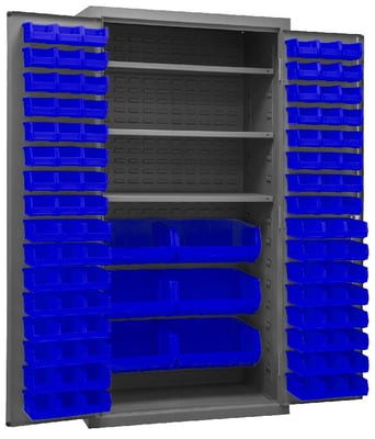 16 Gauge Cabinets With Hook-On-Bins® And Shelves - H2501-BDLP-102-3S-5295