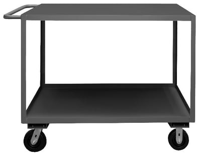 2 / 3 / 4 / 5 Shelf Stock Carts - HRSC-2448-2-3K-TLD-95