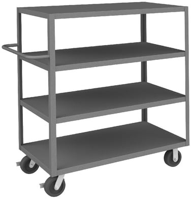 2 / 3 / 4 / 5 Shelf Stock Carts - HRSC-2448-4-LD-95