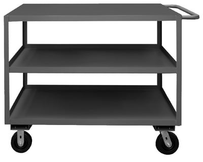 2 / 3 / 4 / 5 Shelf Stock Carts - HRSC-3048-3-3K-TLD-95