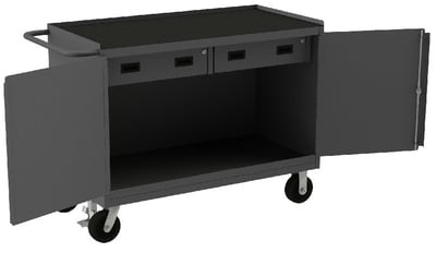 36/48" W Mobile Bench Cabinets - H3414-RM-FL-95