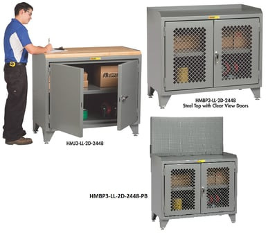 48" Wide Counter Height Bench Cabinets - HMJ-LL-2D-2448HD-LP