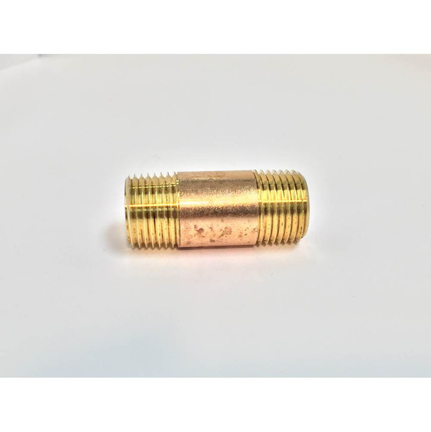 Pipe Nipple Red Brass 1/4" X 2-1/2" Nl