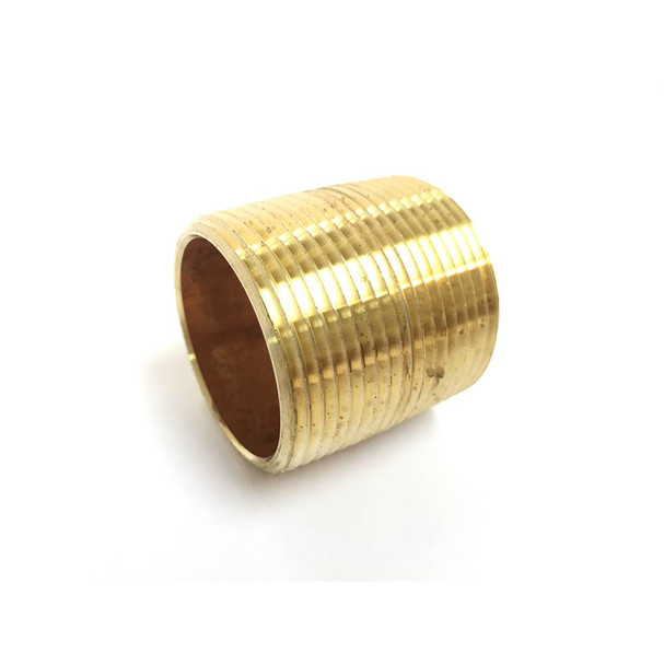 Pipe Nipple Red Brass 1-1/4" X Close Nl