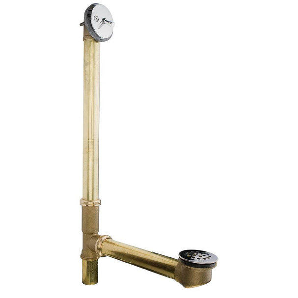 0145797 -  Trip Lever W&o Tubular 20ga Brass W/ Chrome Trim