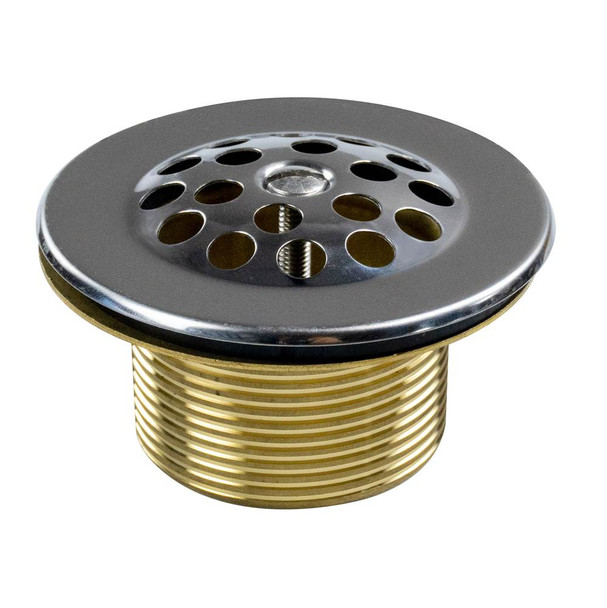0144331 - Bath Grid Strainer Chrome W/ Brass Body