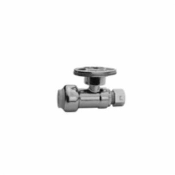 Xx0147189 - Str Stop 1/2" Pdq X 3/8"od Comp 1/4"-turn Chr