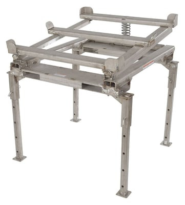 Adjustable Ibc Tilt Stands With Fork Pockets - HIBC-TLT-FPL-SS