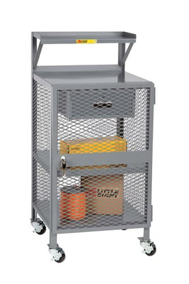 All Welded Shop Desk - HPSX-2436-3RBKDR