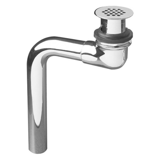 0140293 -  Wheelchair Grid Drain Semi-cast Brass Chrome 17ga