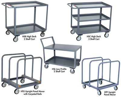 All-Welded Utility Carts - HSB136T500GP