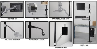 Basic Laminate Worktable - Accessories - HAM-IND-FLEX-ARM