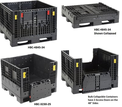 Bulk Collapsible Containers - HBC-4845-34-BLUE