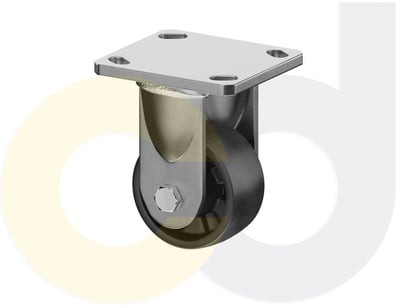 Casterdepot Ergonomic, Top Plate Casters - Glass-Filled Nylon Wheel- Cap. Up To 1400 Lbs. - HC091.B35
