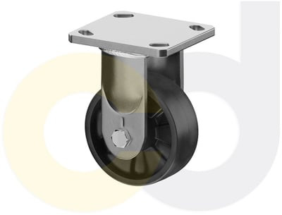 Casterdepot Ergonomic, Top Plate Casters - Glass-Filled Nylon Wheel- Cap. Up To 1400 Lbs. - HC091.B61