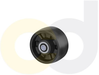 Casterdepot Ergonomic, Top Plate Casters - Glass-Filled Nylon Wheel- Cap. Up To 1400 Lbs. - HW003.8A8