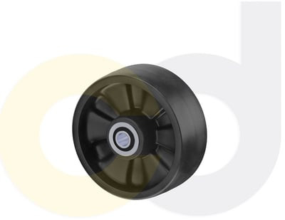 Casterdepot Ergonomic, Top Plate Casters - Glass-Filled Nylon Wheel- Cap. Up To 1400 Lbs. - HW020.000
