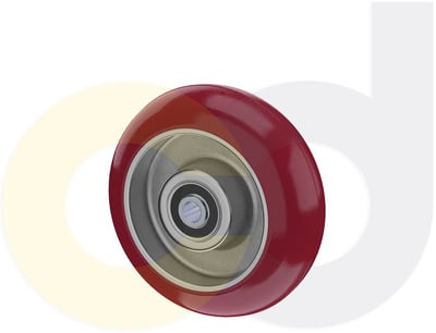 Casterdepot Ergonomic, Top Plate Casters - Poly On Aluminum Wheel - Capacities Up To 1500 Lbs. - HW001.282