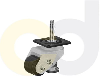 Casterdepot Leveling Casters - Nylon Wheel - Extended Foot Adjustment - Capacities Up To 700 Kg. - HC015.53D