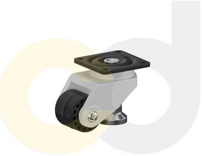 Casterdepot Leveling Casters - Nylon Wheel- Foot Adjustment - Capacities Up To 700 Kg. - HC015.53A