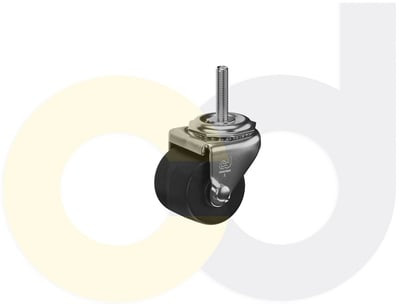 Casterdepot Low Profile Casters - Polyolefin Wheel - Capacities Up To 300 Lbs. - HC008.153