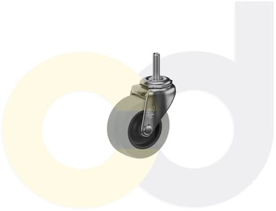 Casterdepot Threaded Stem Casters - Thermo-Rubber Wheel - Capacities Up To 110 Lbs. - HC003.114