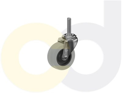 Casterdepot Threaded Stem Casters - Thermo-Rubber Wheel - Capacities Up To 110 Lbs. - HC003.266