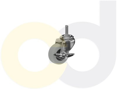 Casterdepot Threaded Stem Casters - Thermo-Rubber Wheel - Capacities Up To 110 Lbs. - HC003.290
