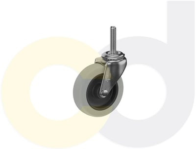 Casterdepot Threaded Stem Casters - Thermo-Rubber Wheel - Capacities Up To 110 Lbs. - HC003.308