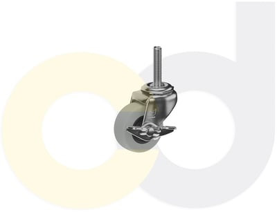 Casterdepot Threaded Stem Casters - Thermo-Rubber Wheel - Capacities Up To 110 Lbs. - HC003.371