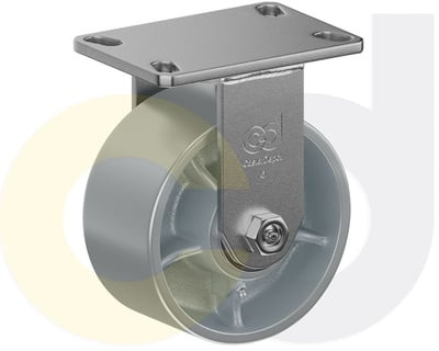 Casterdepot Top Plate Casters - Cast Iron Wheel - Capacities Up To 2500 Lbs. - HC014.188