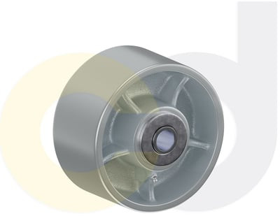 Casterdepot Top Plate Casters - Cast Iron Wheel - Capacities Up To 2500 Lbs. - HW003.4F6