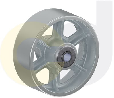 Casterdepot Top Plate Casters - Cast Iron Wheel - Capacities Up To 2500 Lbs. - HW003.50B