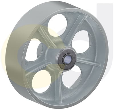 Casterdepot Top Plate Casters - Cast Iron Wheel - Capacities Up To 2500 Lbs. - HW065.BD6