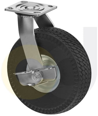 Casterdepot Top Plate Casters - Never-Flat Wheel - Capacities Up To 500 Lbs. - HC000.47A