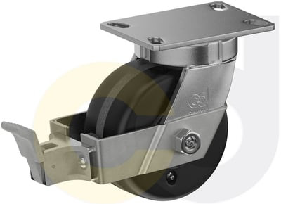 Casterdepot Top Plate Casters - Phenolic Wheel - Capacities Up To 3000 Lbs. - HC000.6CF