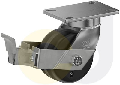 Casterdepot Top Plate Casters - Phenolic Wheel - Capacities Up To 3500 Lbs. - HC000.4B2