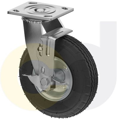 Casterdepot Top Plate Casters - Pneumatic Wheel - Capacities Up To 450 Lbs. - HC008.856