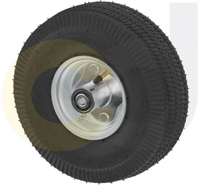 Casterdepot Top Plate Casters - Pneumatic Wheel - Capacities Up To 450 Lbs. - HW020.63D