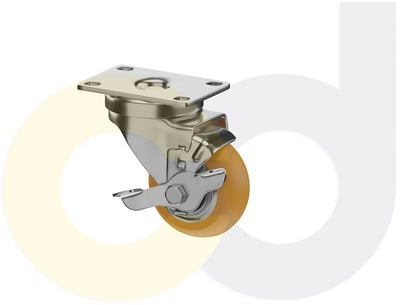 Casterdepot Top Plate Casters - Poly On Aluminum Wheel - Capacities Up To 350 Lbs. - HC092.5F9