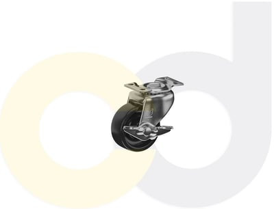 Casterdepot Top Plate Casters - Polyolefin Wheel - Capacities Up To 120 Lbs. - HC002.887