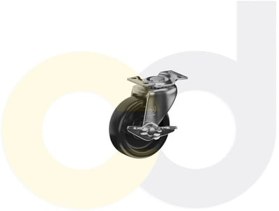 Casterdepot Top Plate Casters - Polyolefin Wheel - Capacities Up To 120 Lbs. - HC002.922