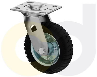 Casterdepot Top Plate Casters - Solid Monoprene Wheel - Capacities Up To 280 Lbs. - HC011.407